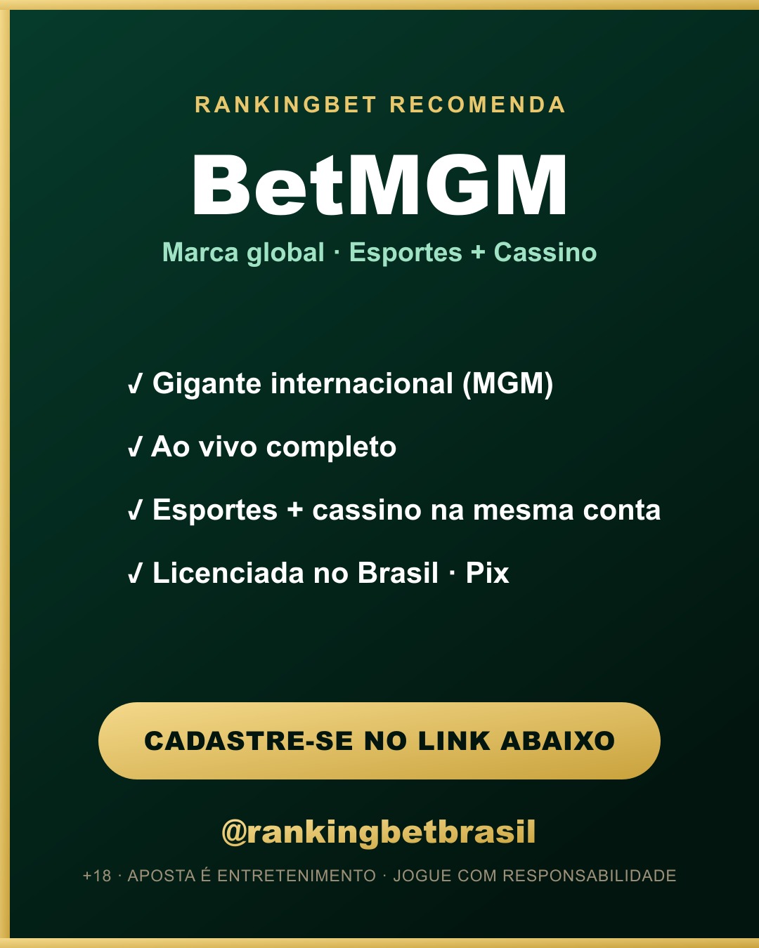 BetMGM — casa de apostas licenciada